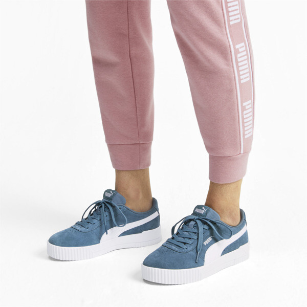 puma carina suede ladies trainers