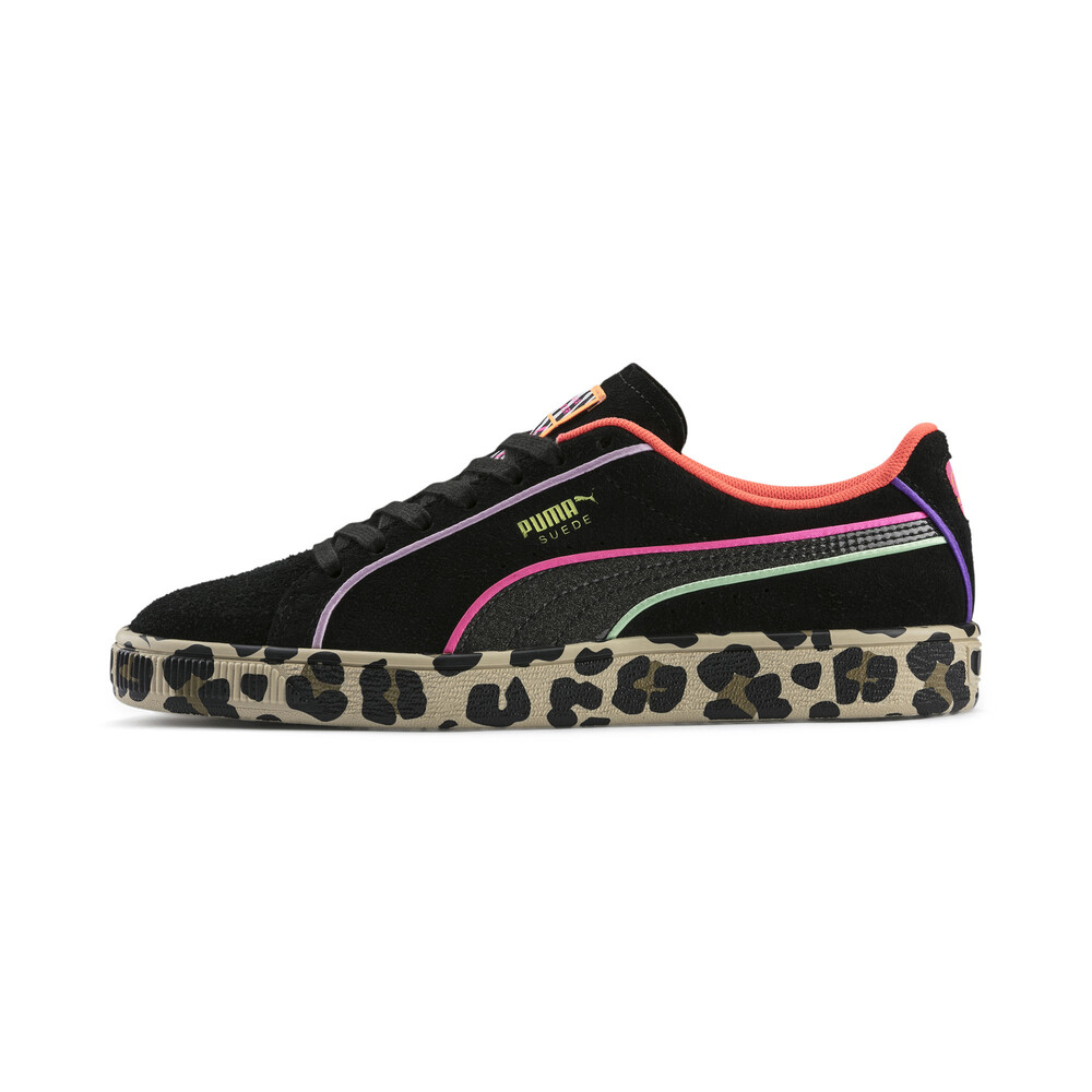 puma suede heart leopard