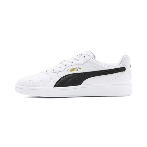 Shop Puma Astro Kick Sl Men's Sneakers In White- Team Gold-gray Violet