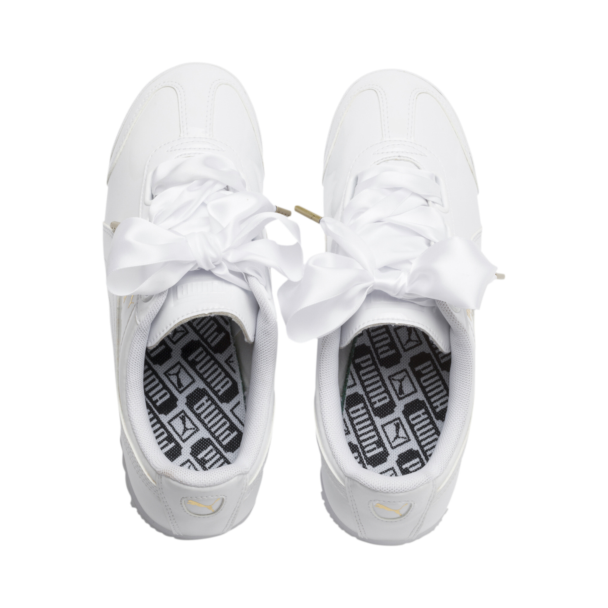 roma heart patent women's sneakers