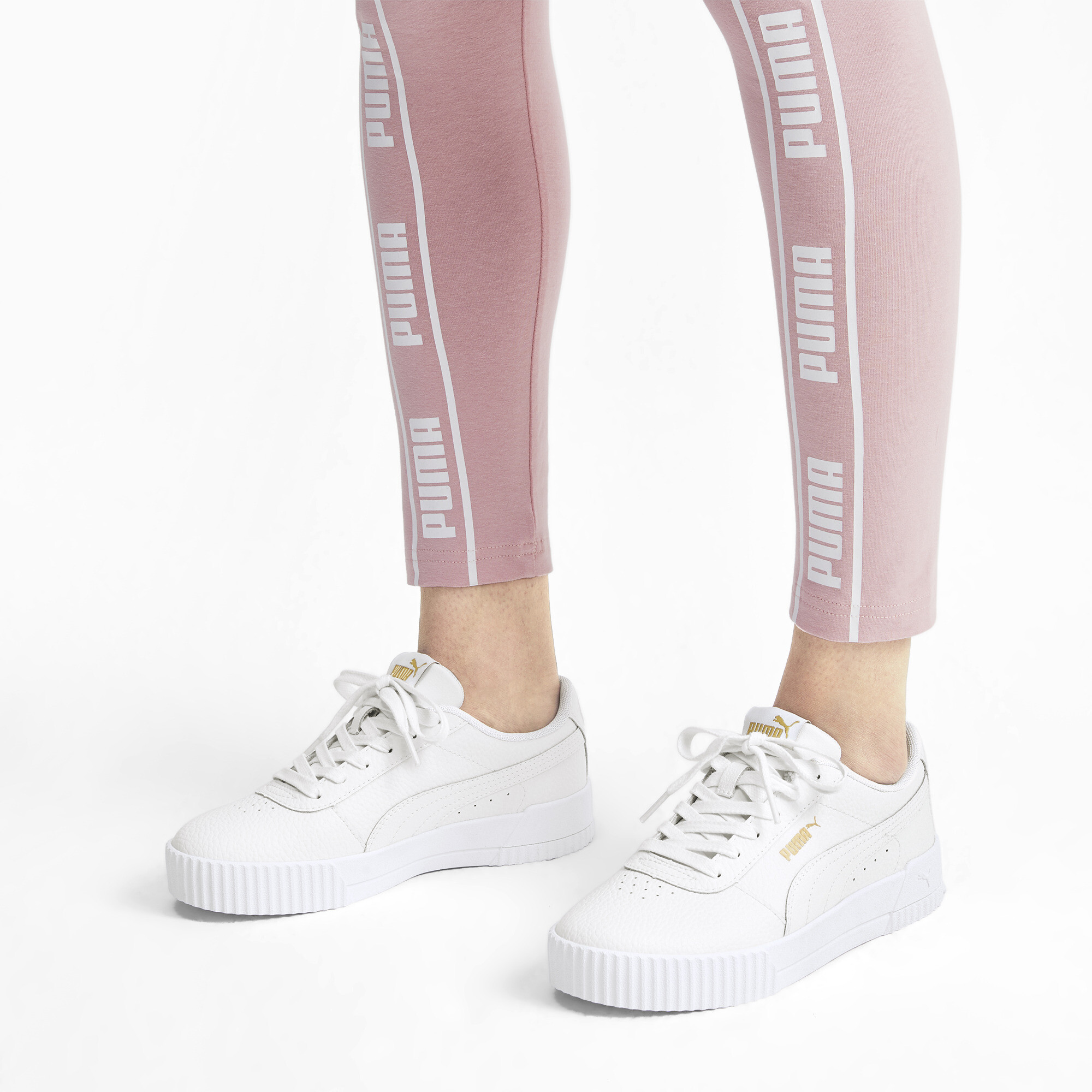 PUMA Women's Carina Lux Leather Sneakers | eBay