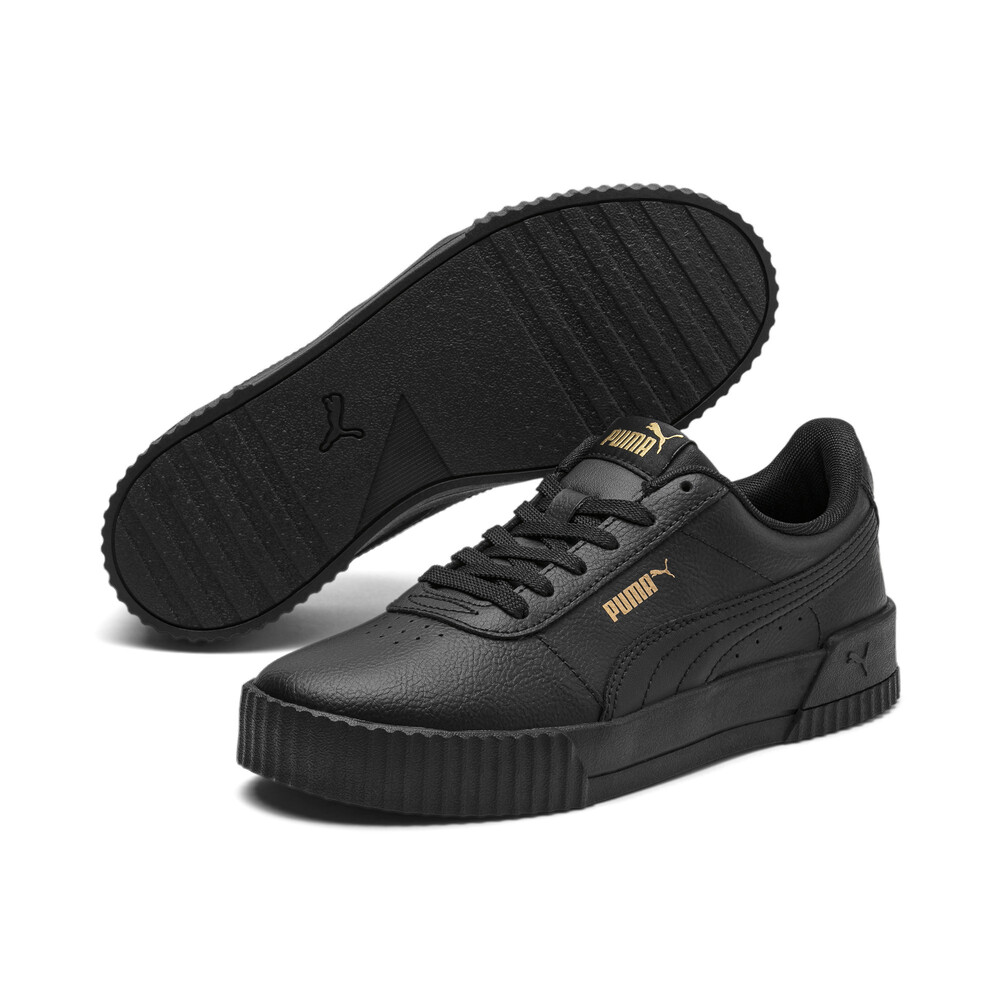 Carina Leather Women’s Sneakers | Black - PUMA