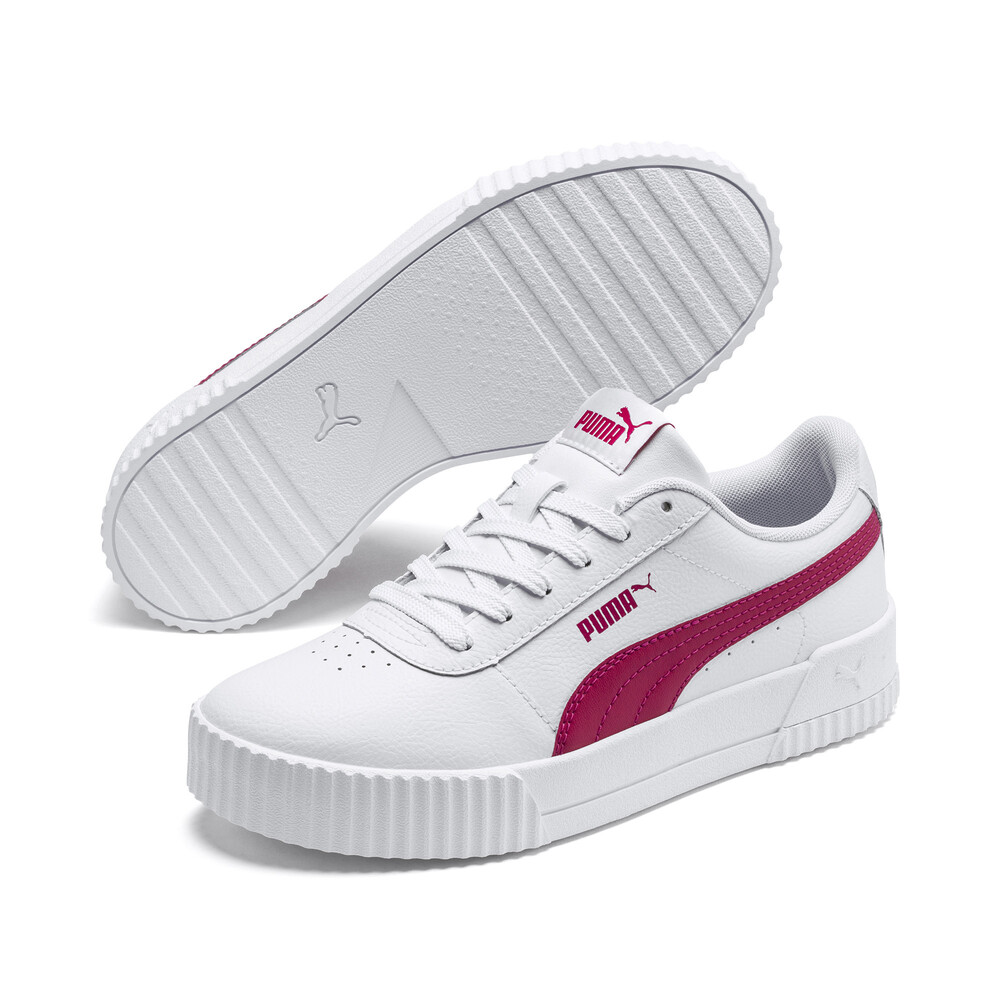 Carina Leather Women's Sneakers | White - PUMA