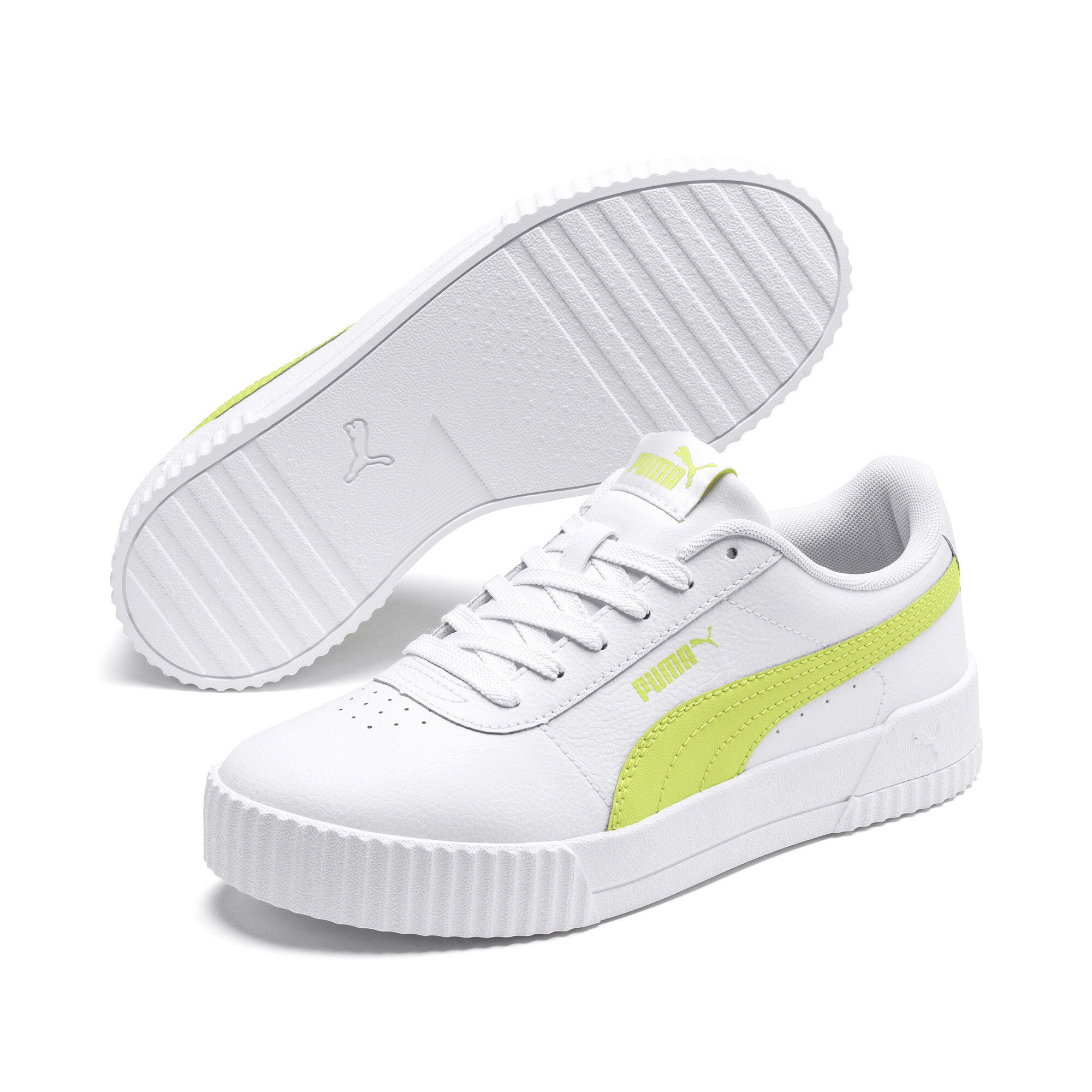 puma carina leather trainers ladies