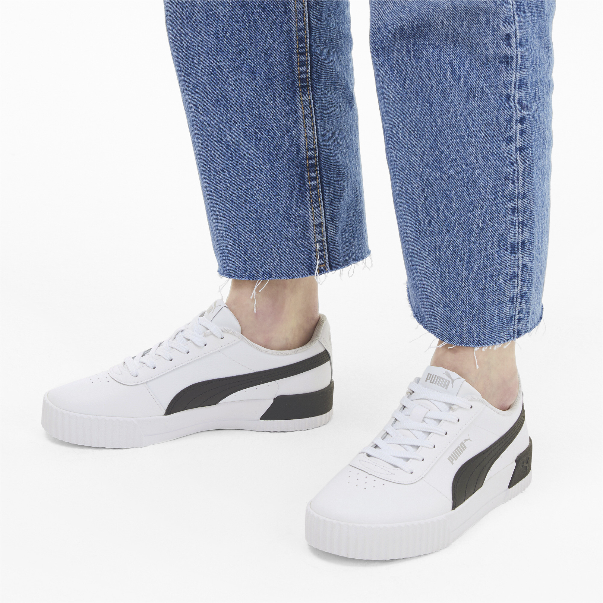 carina l white sneaker
