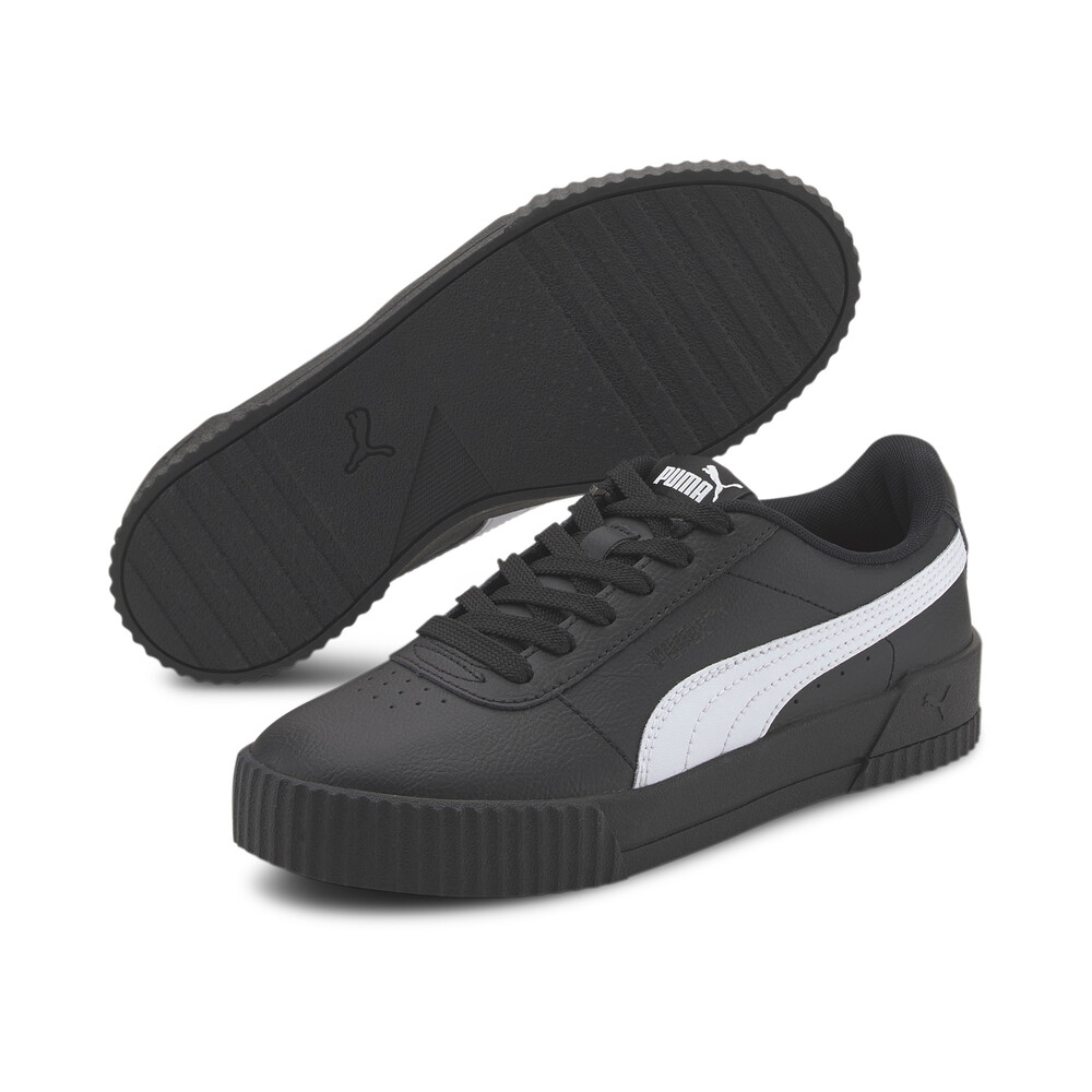 puma carina suede ladies trainers black