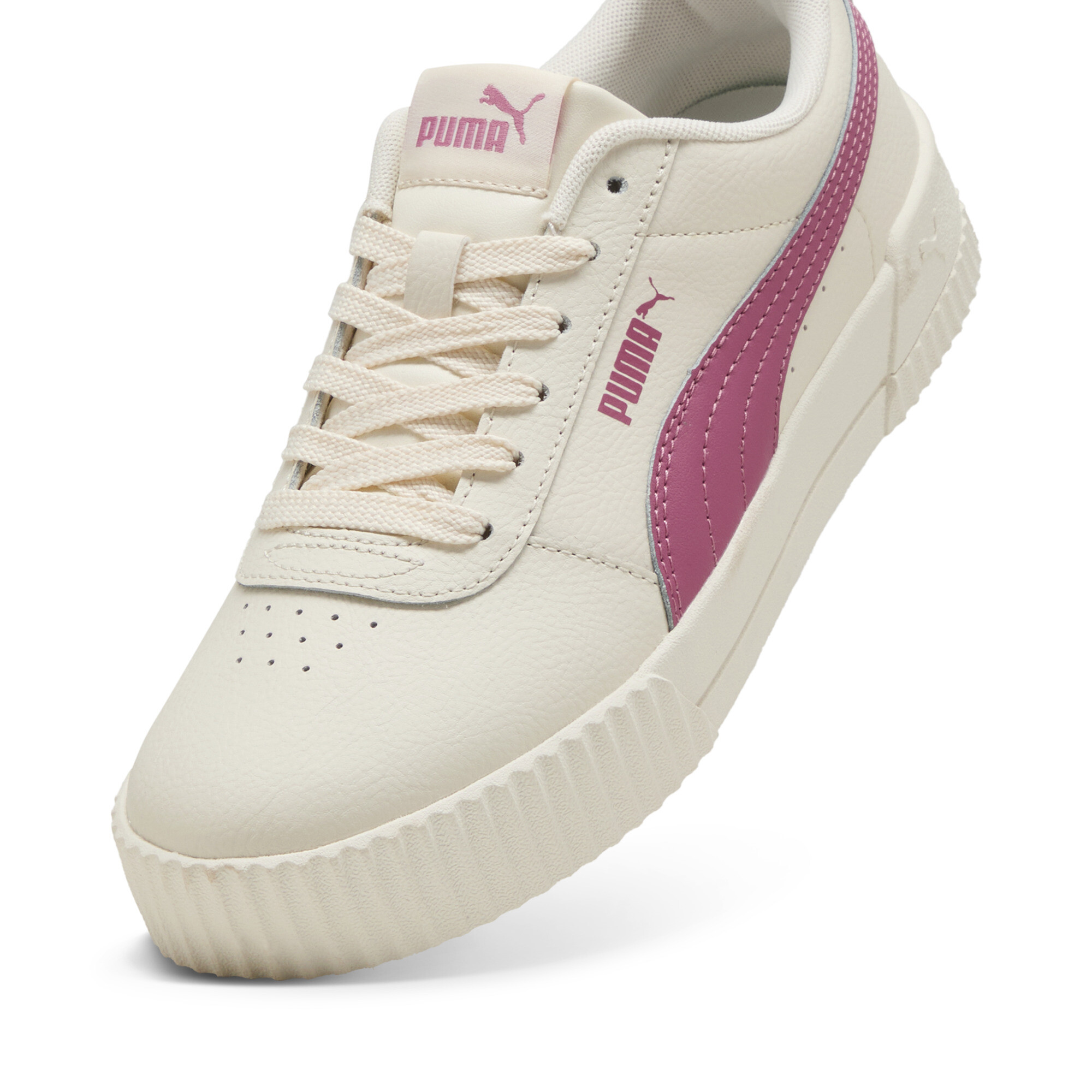 Carina leren sportschoenen voor Dames, Roze, Maat 38,5 | PUMA