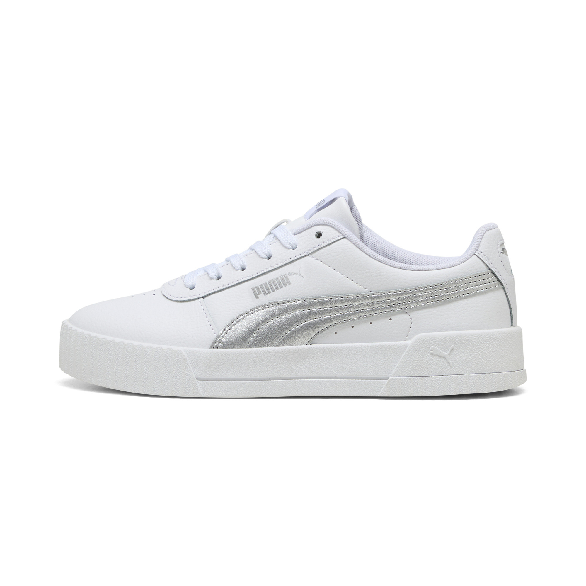 Puma Carina Damen Sneaker Schuhe | White/Silver | Größe: 40.5