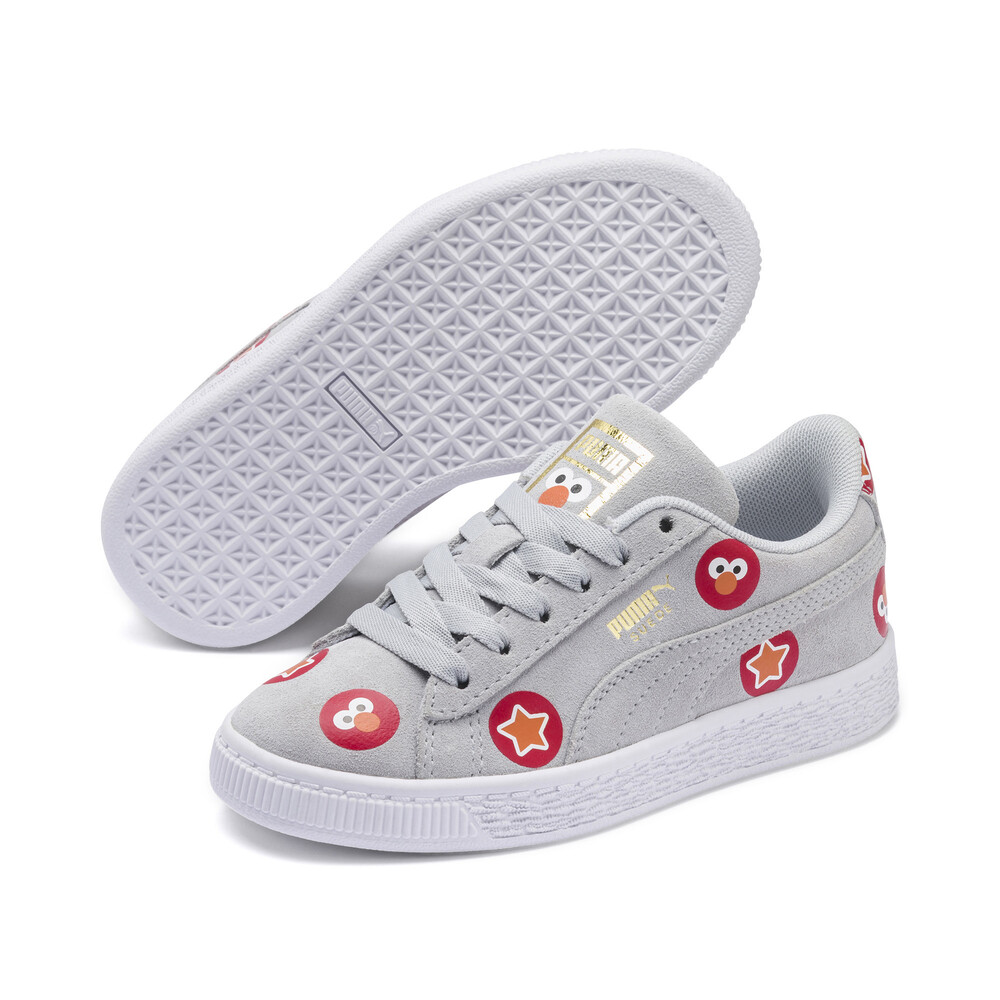 

PUMA - Детские кроссовки Sesame Str 50 Suede Badge PS – Grey Dawn-High Risk Red –, Серый