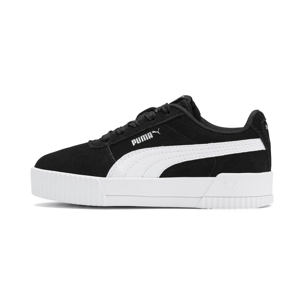 puma carina suede ladies trainers black