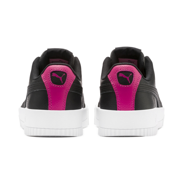 Carina L Youth Trainers, Puma Black-Puma Black-Beetroot Purple, large-ZAF