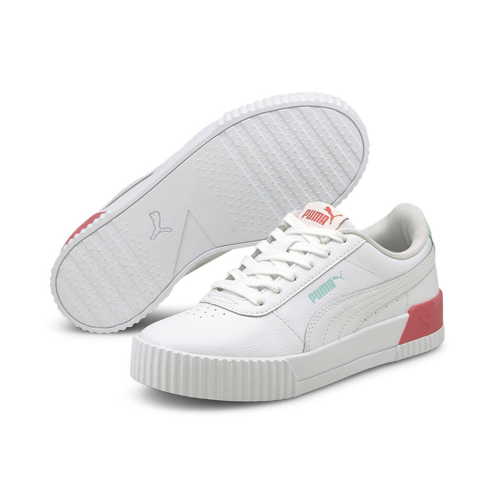 

PUMA - female - Детские кеды Carina L Jr – Puma White-Sun Kissed Coral –, Белый