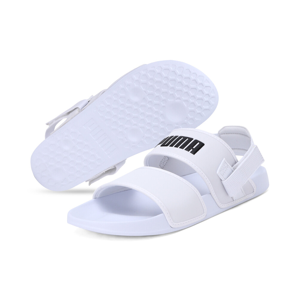 puma white flip flops mens