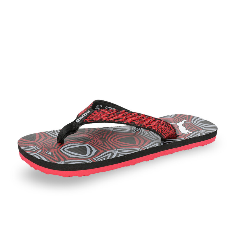 

PUMA Carb GU 2 IDP Flip Flops, Black/red/silver