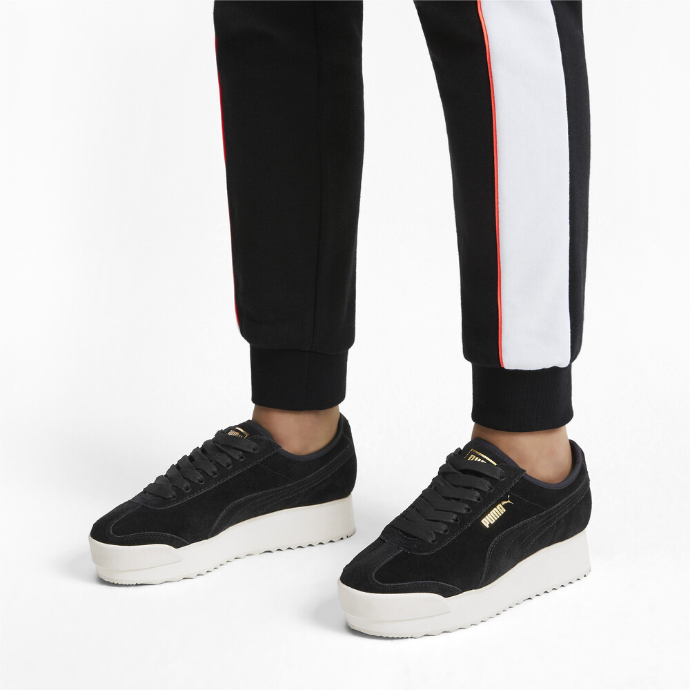 puma roma negro para mujer