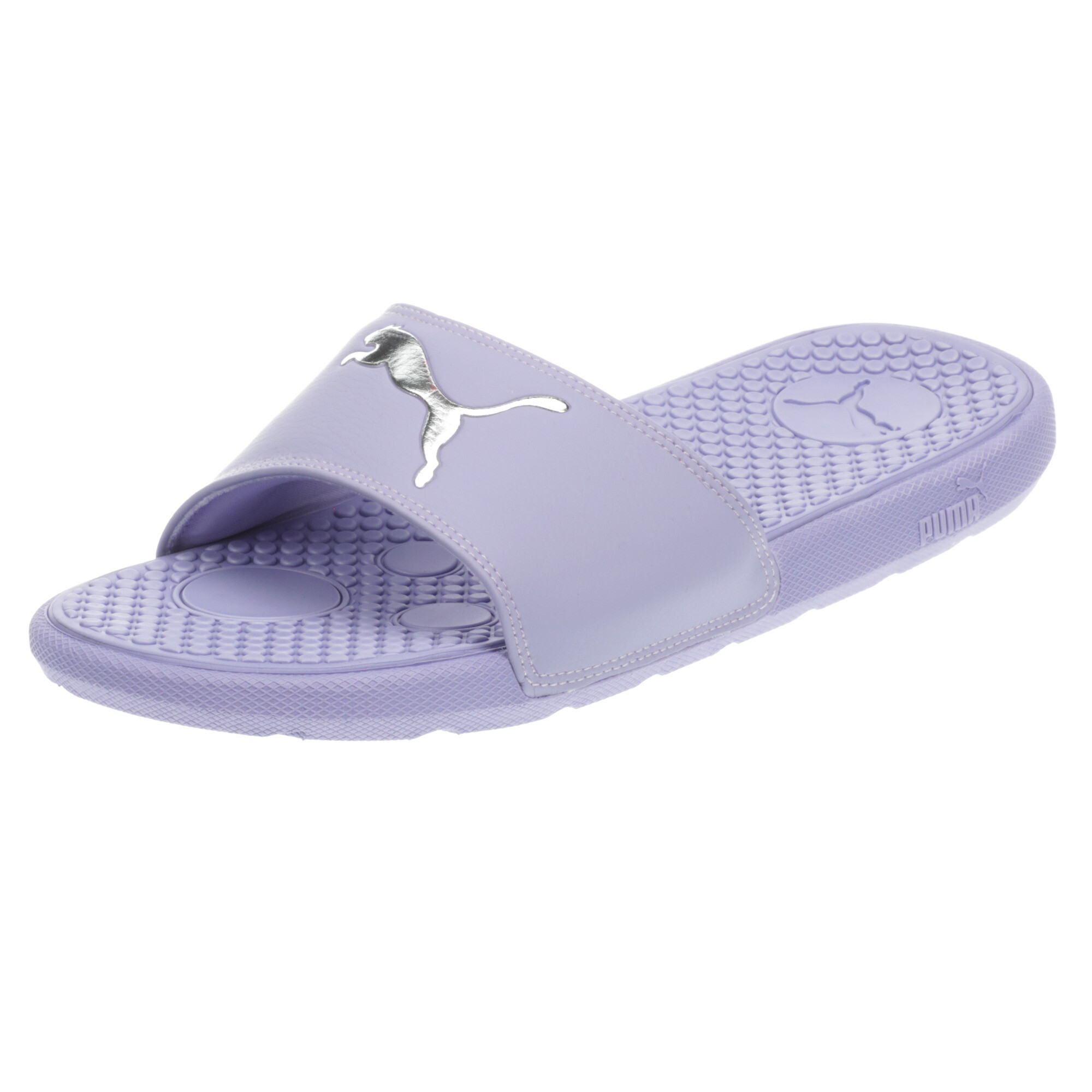 puma slides purple