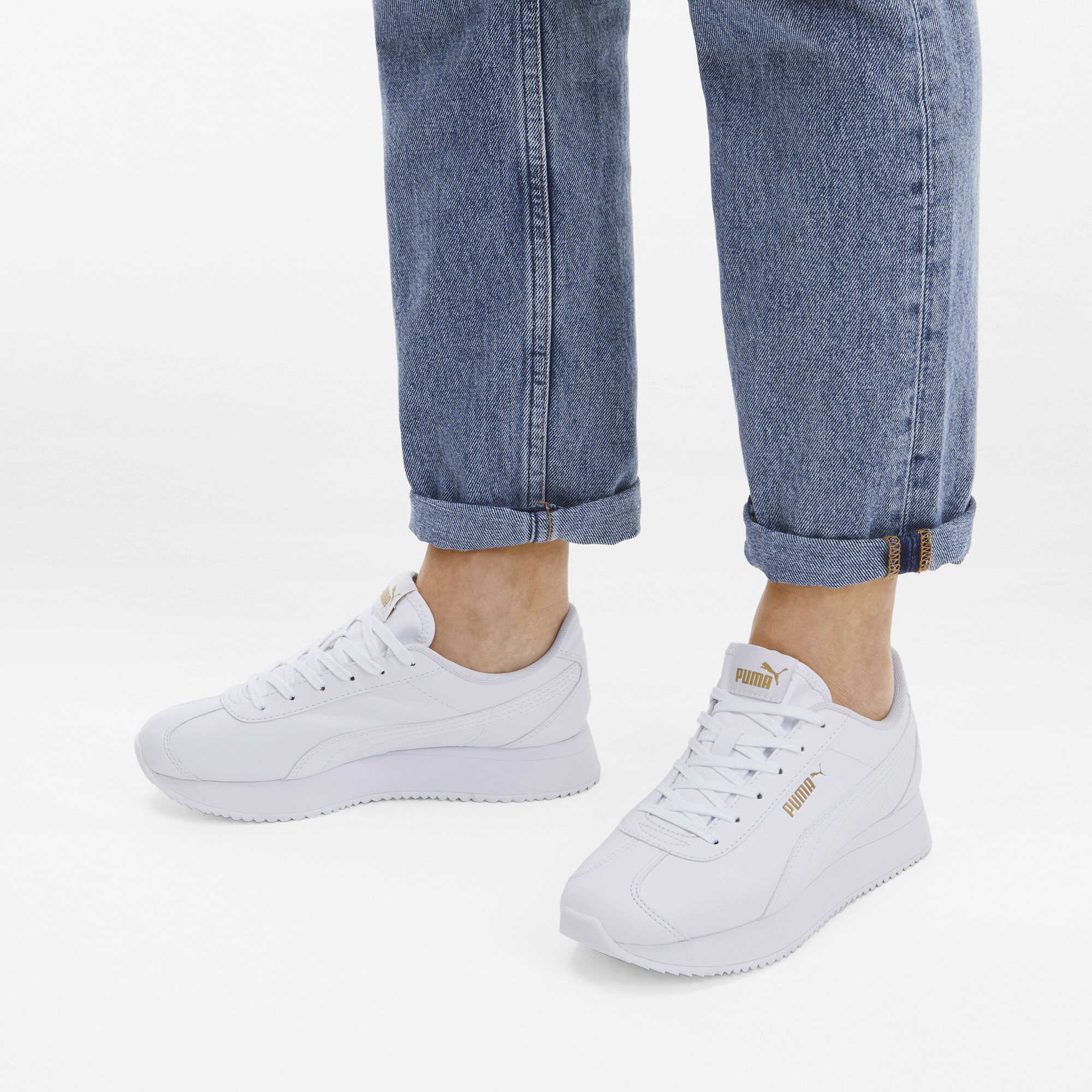 puma stacked sneakers
