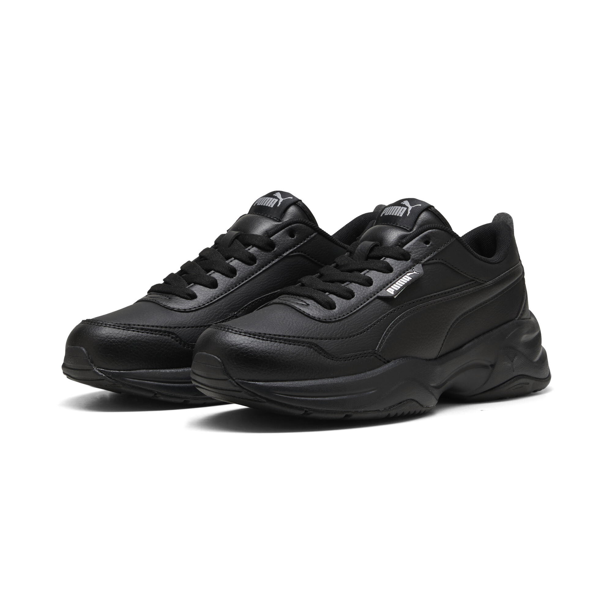 Women's Puma Cilia Mode's Trainers, Black, Size 38.5, Shoes