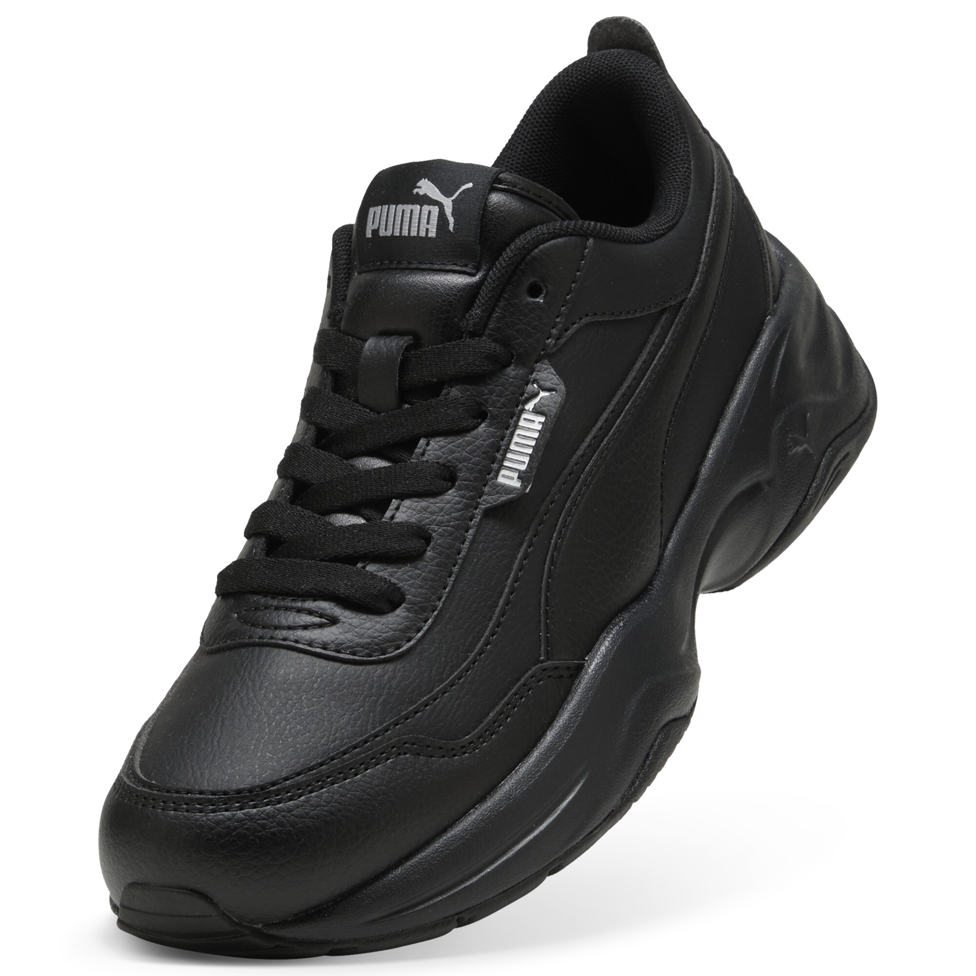 Women's PUMA Cilia Mode Trainers In Black, Size EU 38