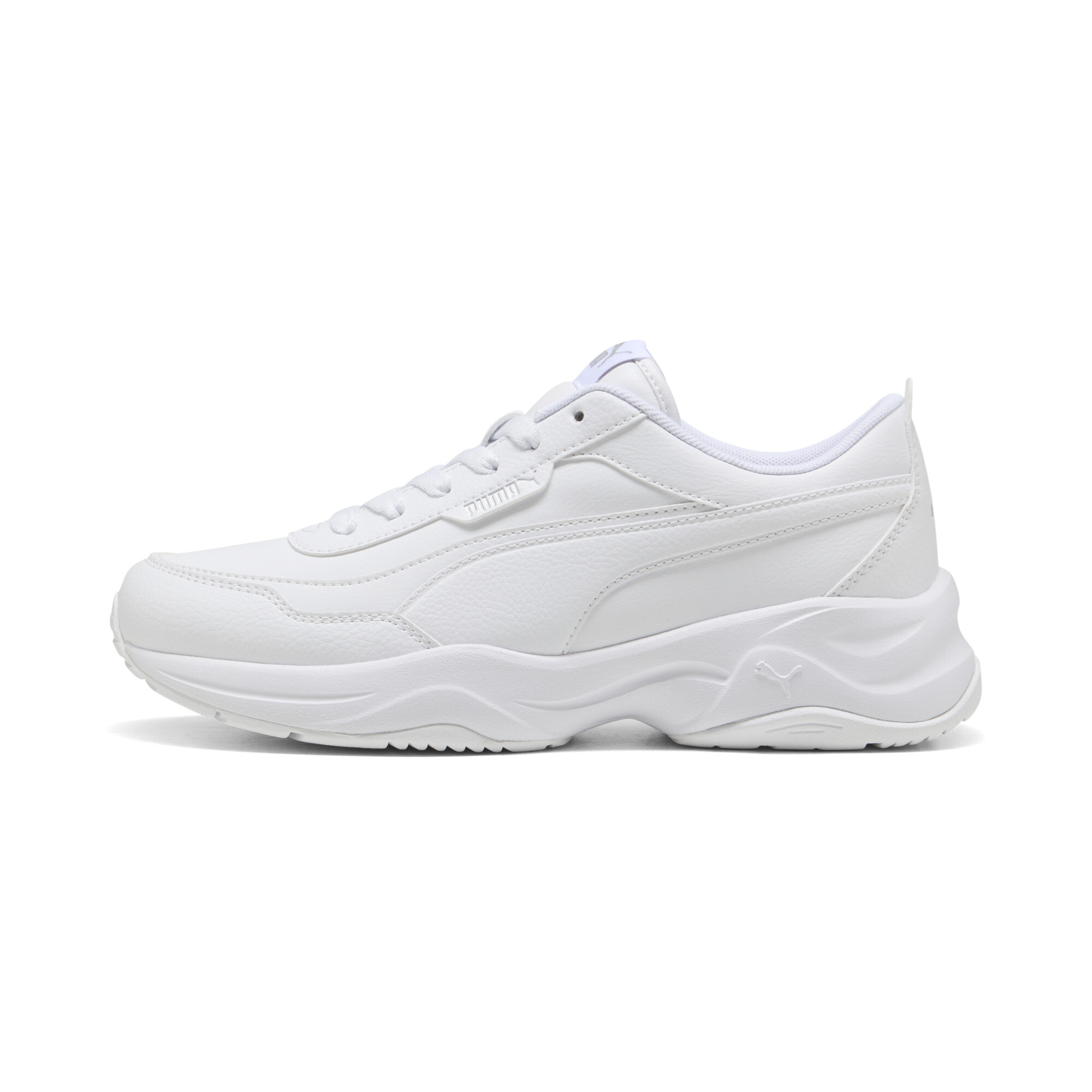 Puma Cilia Mode Sneakers Damen Schuhe | Mit Plain | White/Silver | Größe: 39