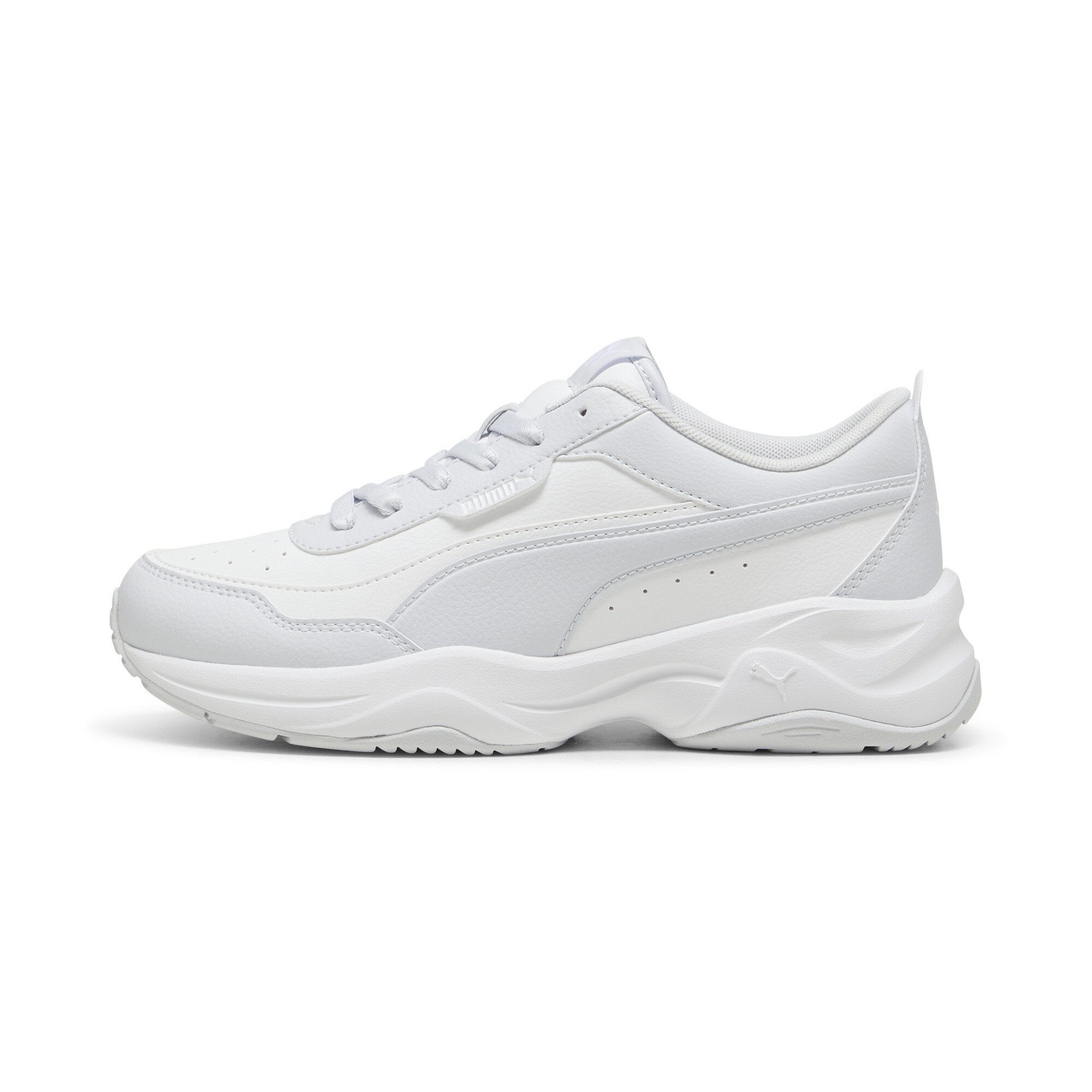 Puma Cilia Mode Sneakers Damen Schuhe | Mit Plain | Silver Mist/White | Größe: 37