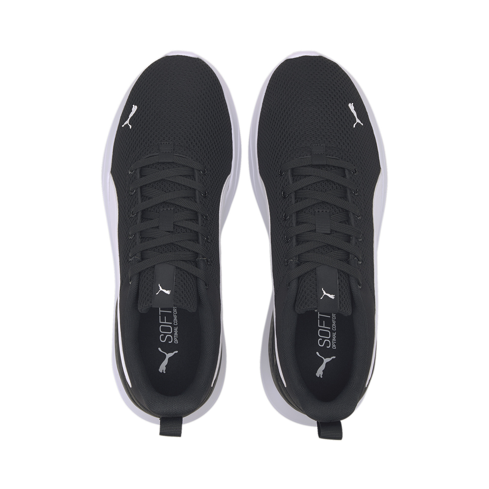 Men's PUMA Anzarun Lite Trainers Shoes In Black, Size EU 45