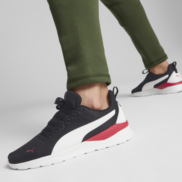 Anzarun Lite Trainers, PUMA Black-PUMA White-For All Time Red, large-ZAF