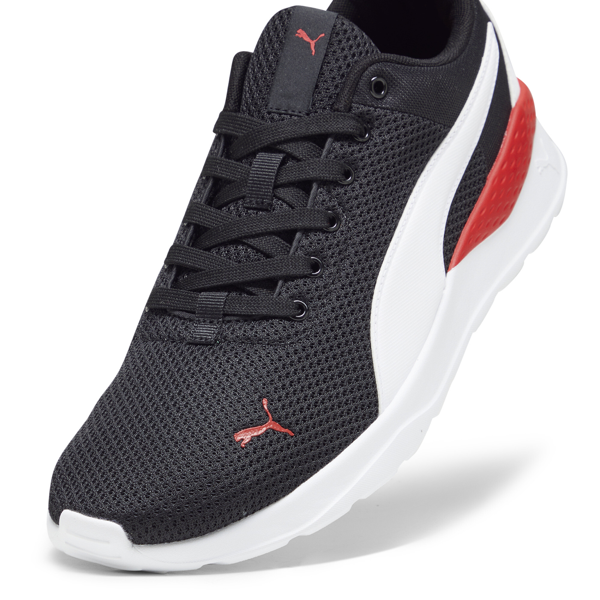 PUMA Anzarun Lite sportschoenen, Zwart/Rood/Wit, Maat 47 thumbnail 2