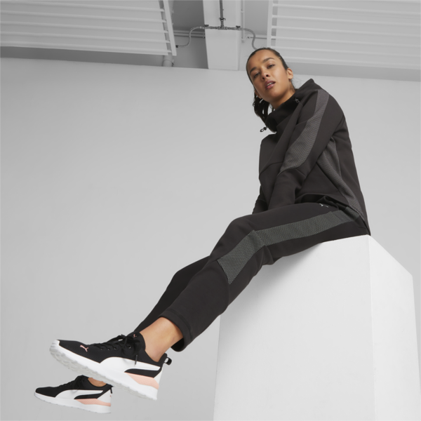 Anzarun Lite Trainers, PUMA Black-PUMA White-Peach Smoothie, large-ZAF