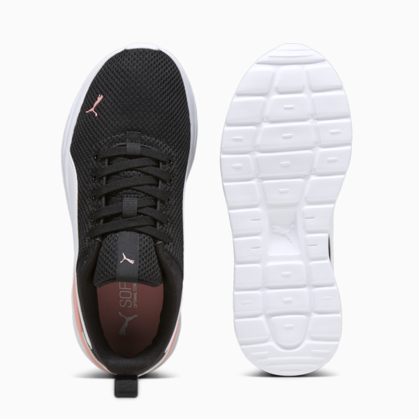Anzarun Lite Trainers, PUMA Black-PUMA White-Peach Smoothie, large-ZAF