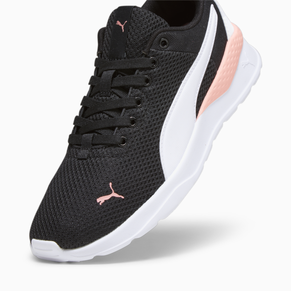 Anzarun Lite Trainers, PUMA Black-PUMA White-Peach Smoothie, large-ZAF
