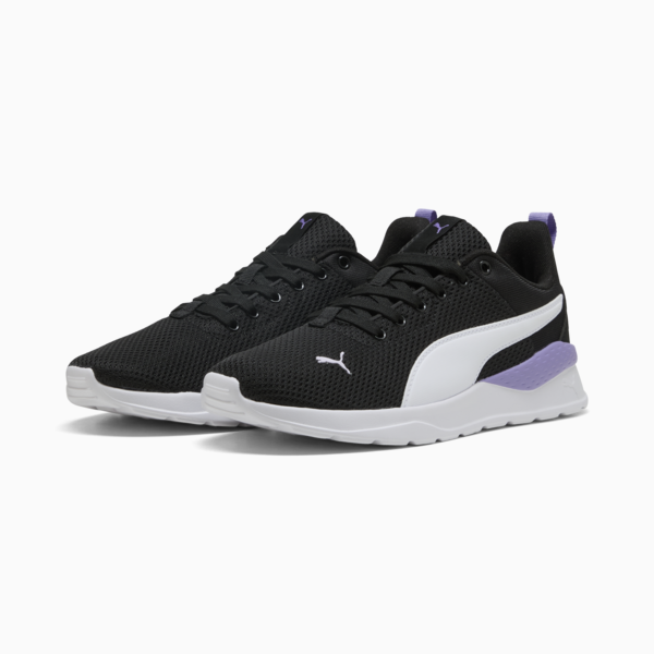 Anzarun Lite Trainers, PUMA Black-PUMA White-Lavender Alert, large-MEX