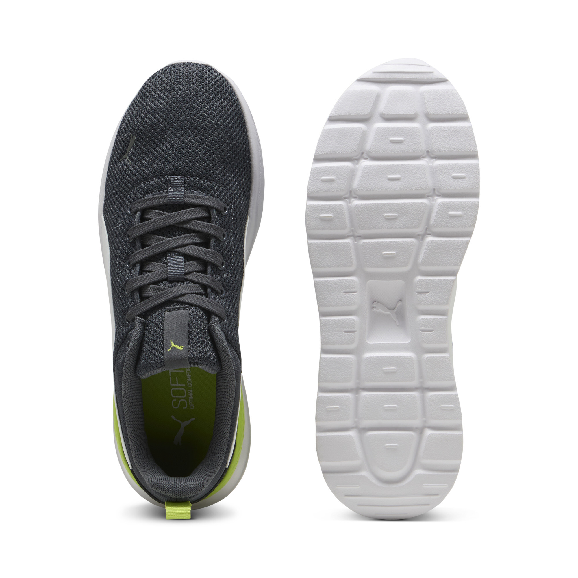 PUMA Anzarun Lite sportschoenen, Groen/Grijs/Wit, Maat 42 thumbnail 4