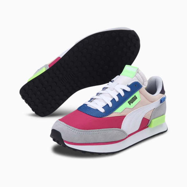 Future Rider Play On Sneakers, Beetroot Purple-Puma White-Glacial Blue, large-MEX