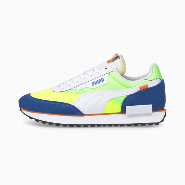 Future Rider Play On Sneakers, Puma White-Fizzy Lime-Puma Royal, large-ZAF