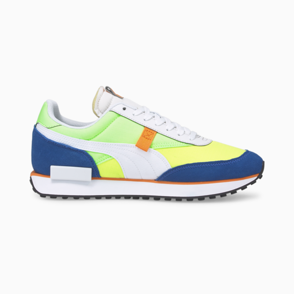 Future Rider Play On Sneakers, Puma White-Fizzy Lime-Puma Royal, large-ZAF