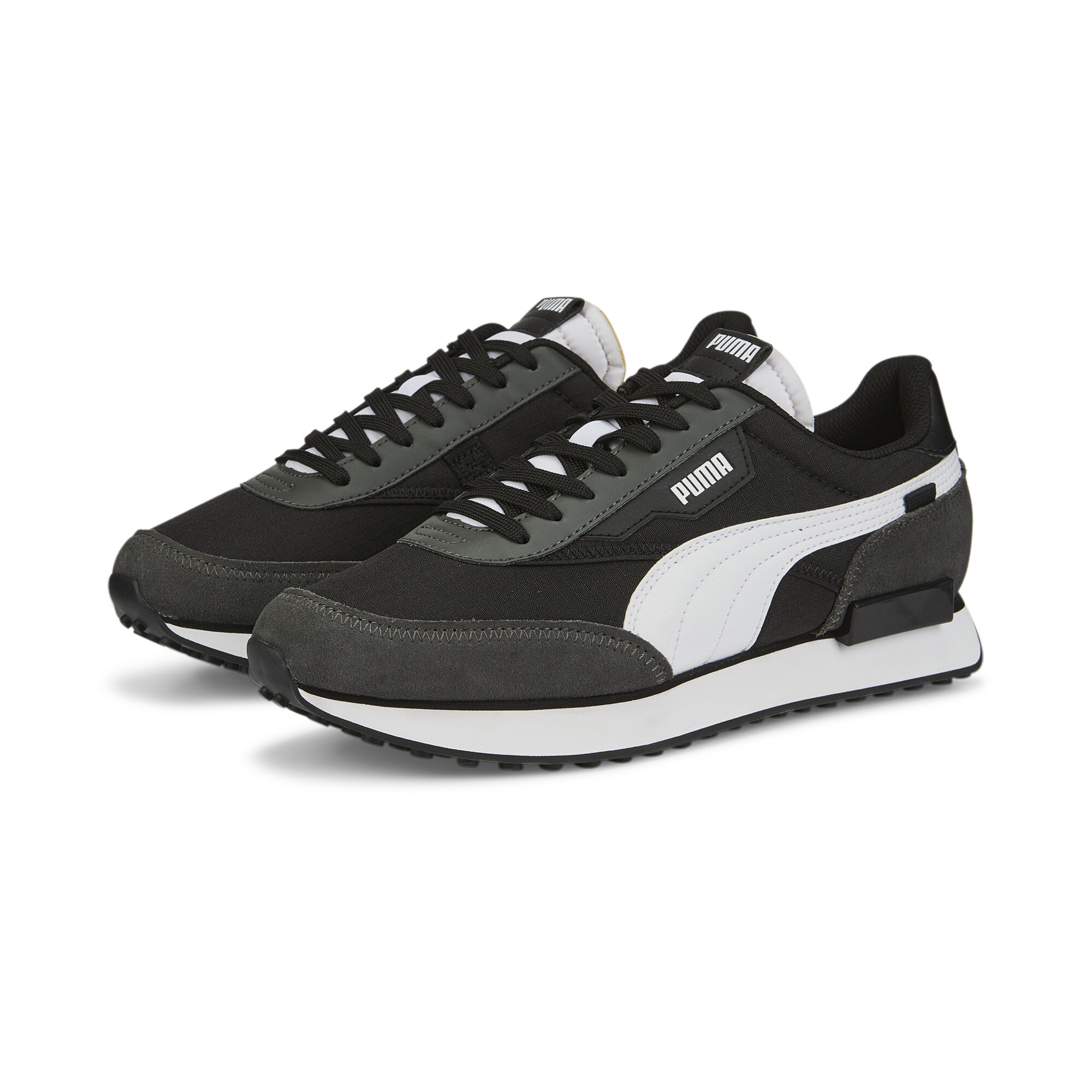 Puma Future Rider Play On Sneakers, Black, Size 38.5, Shoes