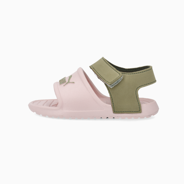 Divecat Babies' Sandals, Jasmine Flower-Lux Army, large-ZAF