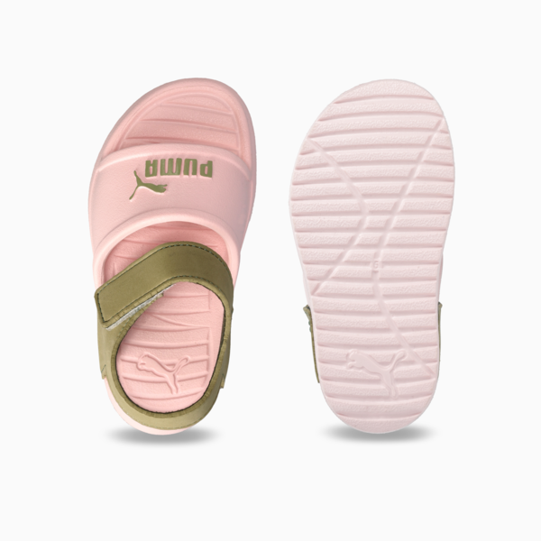 Divecat Babies' Sandals, Jasmine Flower-Lux Army, large-ZAF