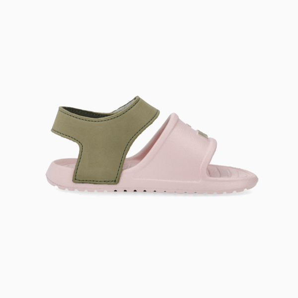 Divecat Babies' Sandals, Jasmine Flower-Lux Army, large-ZAF