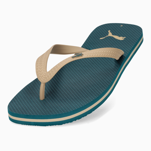 First Flip II Men's Flip Flops, Cold Green-Sand Dune, large-ZAF