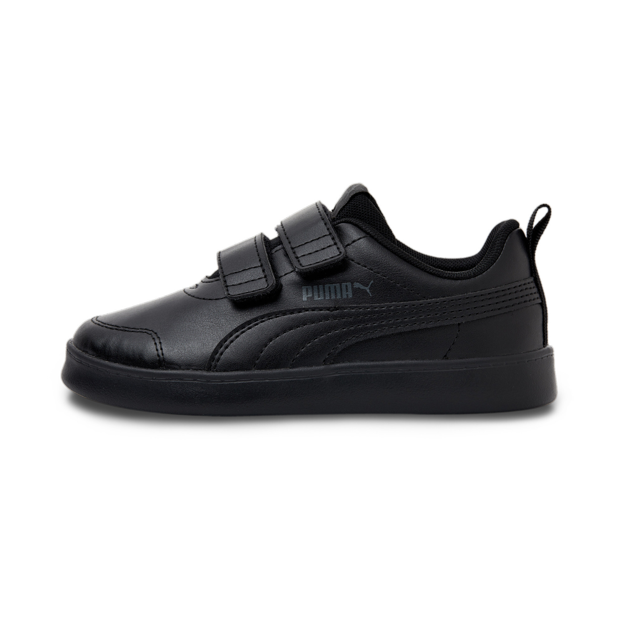 PUMA Courtflex V2 Trainers Sports Shoes Low Top Hook & Loop Kids Boys ...