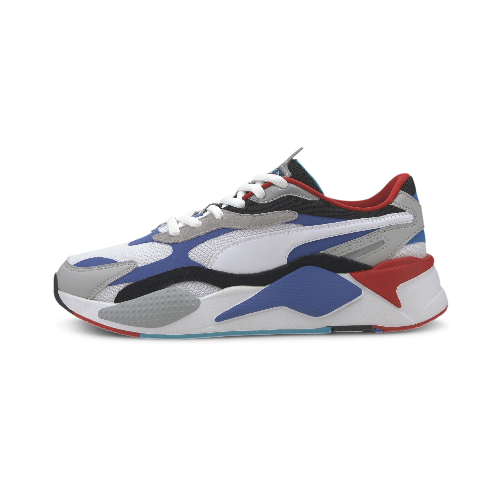 Кроссовки RS-X³ Puzzle | Цвет: Белый | Puma White-Dazzling Blue
