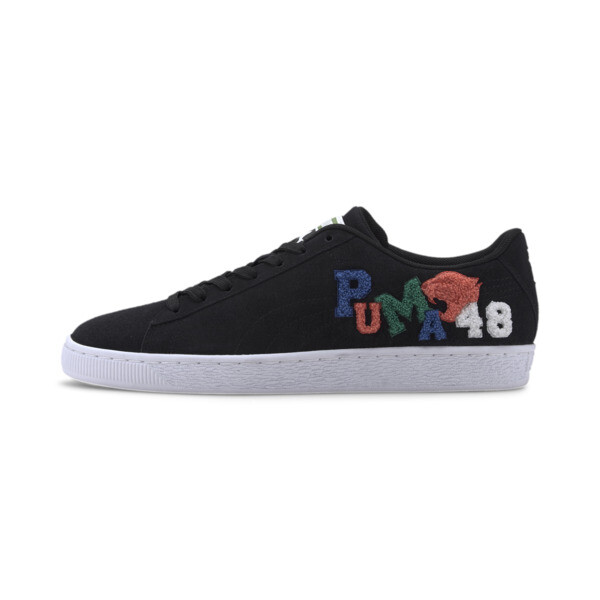 PUMA Suede Classic Badges Men's Sneakers in Black/White - 371580_01