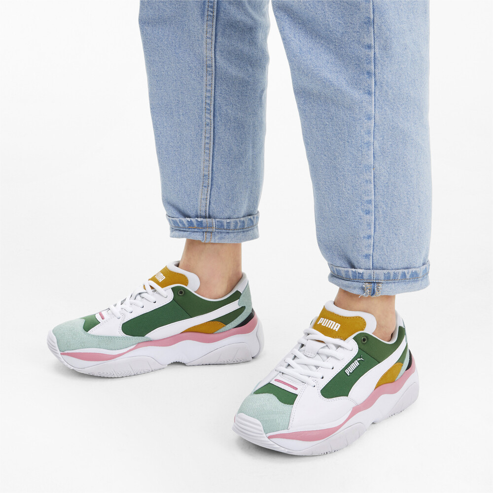 

PUMA - female - Кроссовки Storm.Y Colour Block Wn`s – Amazon Green-Puma White –, Зеленый