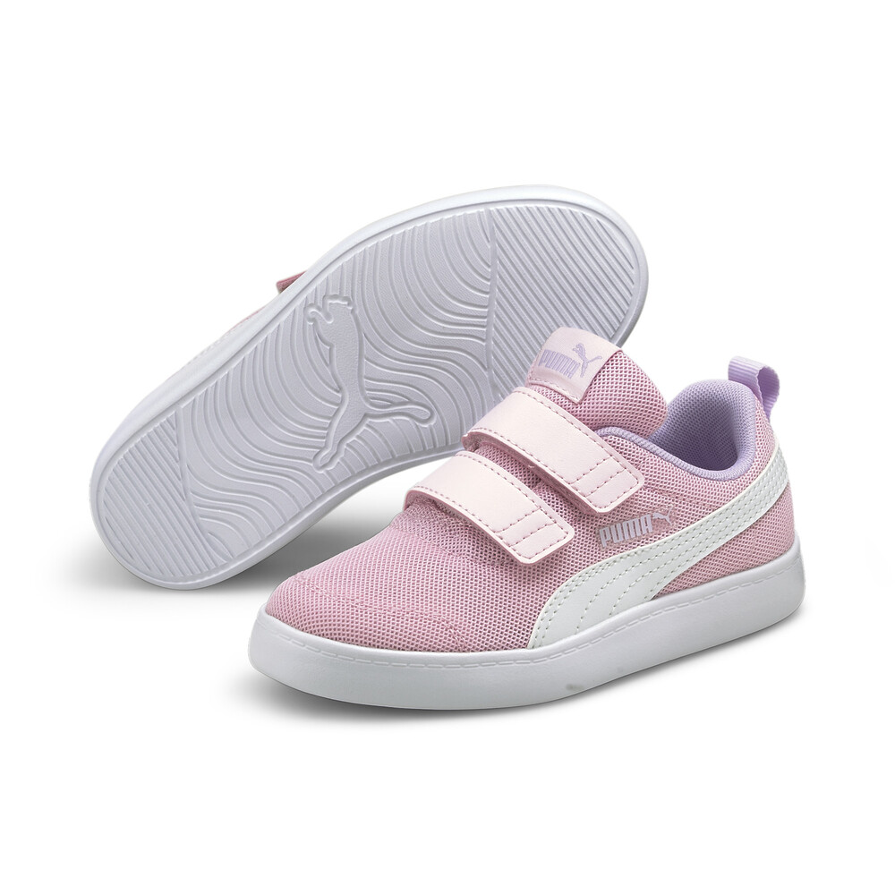 фото Детские кеды courtflex v2 mesh kids' trainers puma