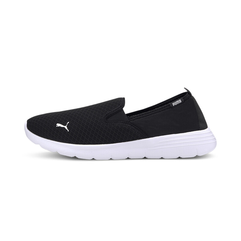 PUMA Flex Renew Slip On Walking Shoes, White/black