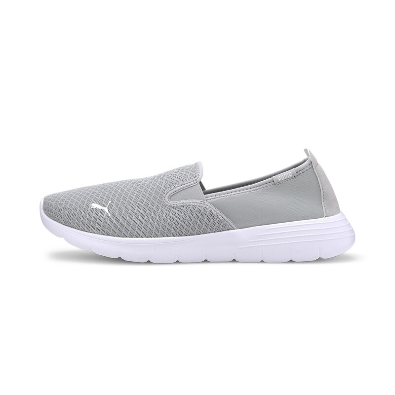 

PUMA Flex Renew Slip On Walking Shoes, White/gray