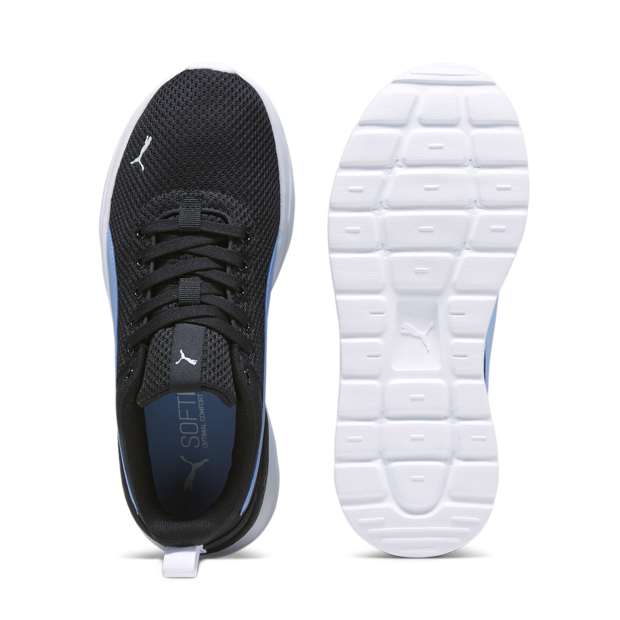 PUMA Anzarun Lite sportschoenen, Blauw/Zwart/Wit, Maat 37,5 thumbnail 4