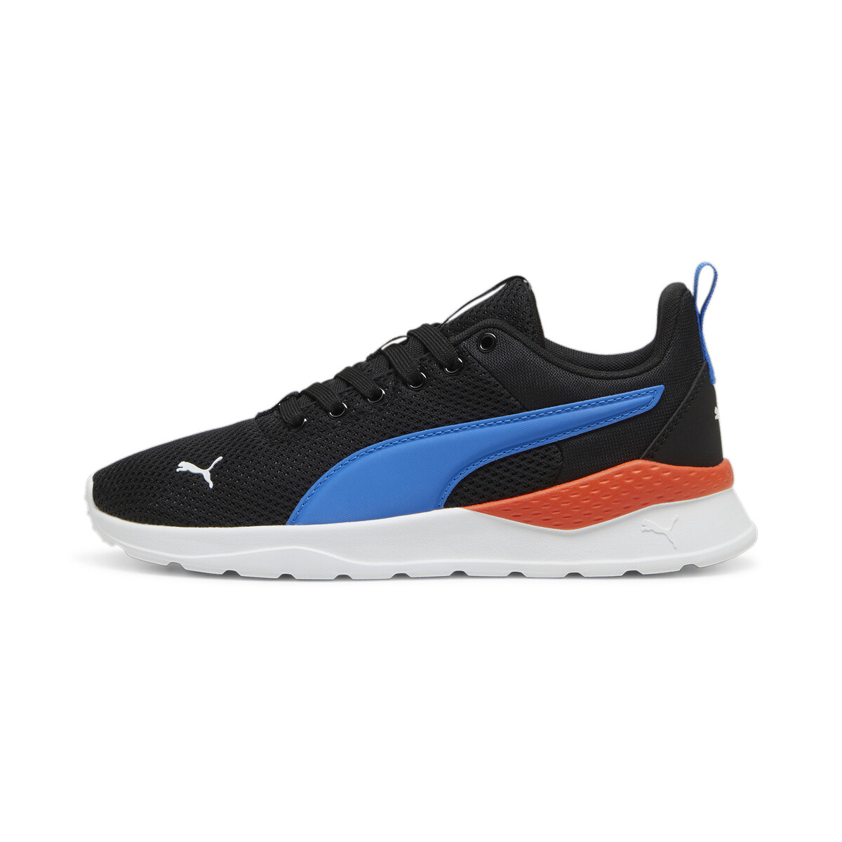 Anzarun Lite Sneakers Youth in Black/Hyperlink Blue White Redmazing by PUMA, UK 4.5